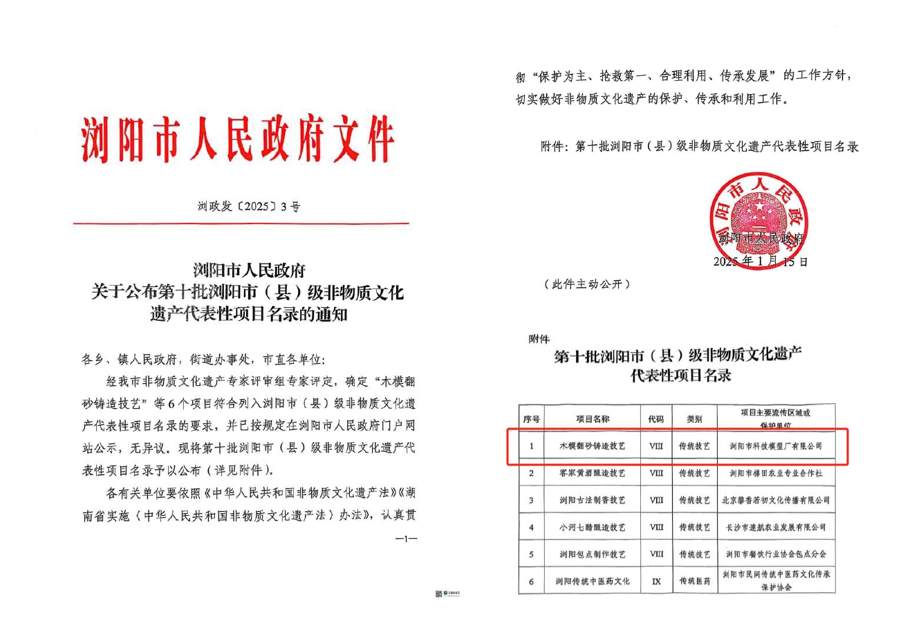 第十批瀏陽(yáng)市(縣)級(jí)非遺產(chǎn)代表性項(xiàng)目